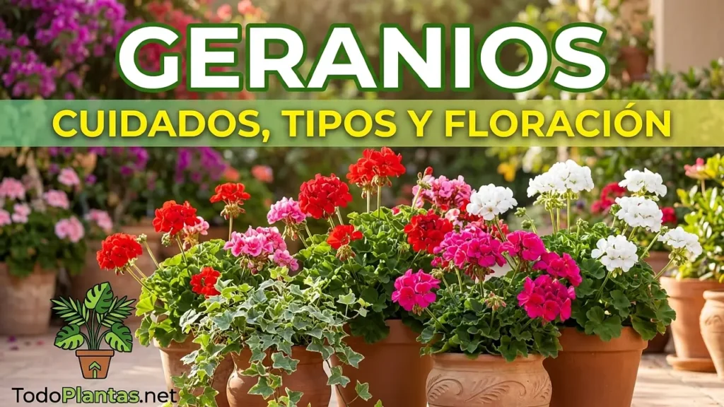 Geranio: cuidados, tipos y floración